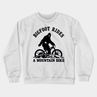 Bigfoot Riding A Mountain Crewneck Sweatshirt